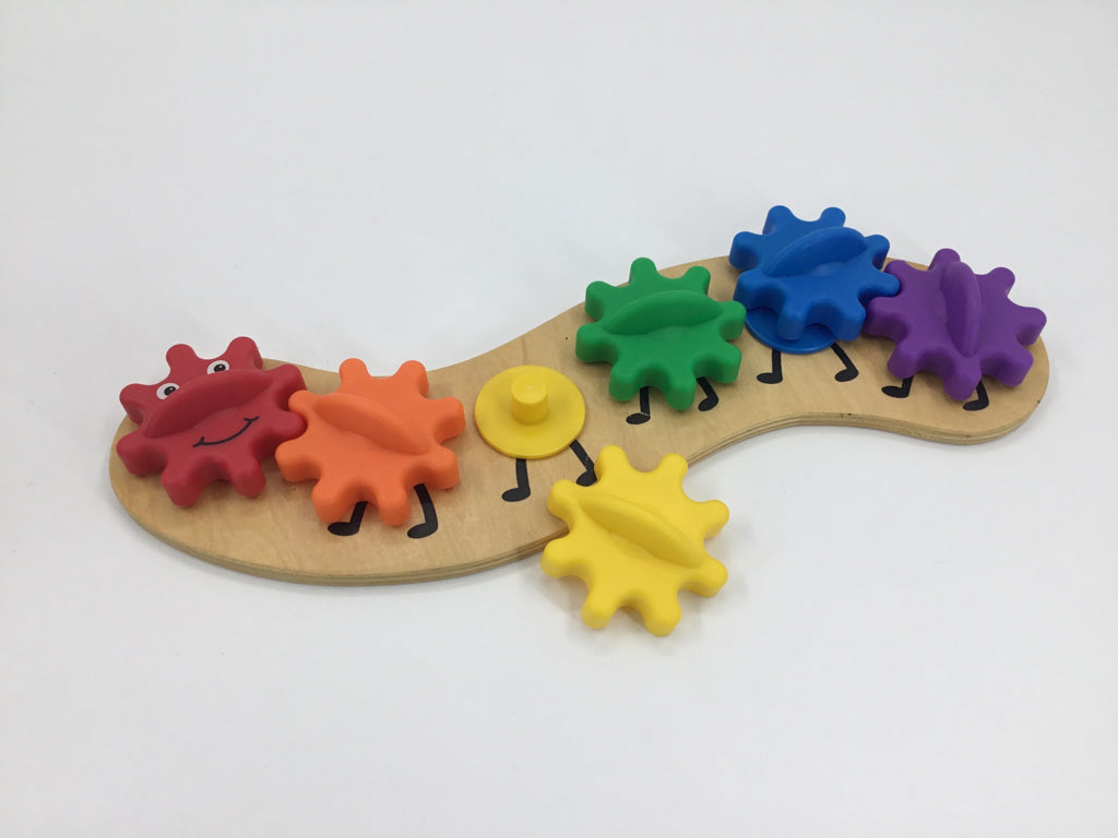 Melissa & Doug Rainbow Caterpillar Gear Toy