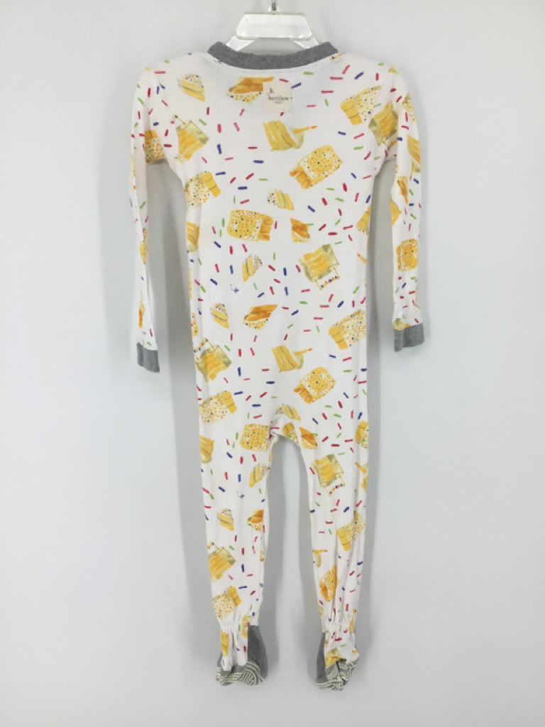 Burt's Bees Baby Child Size 18 Months Yellow Sleepers