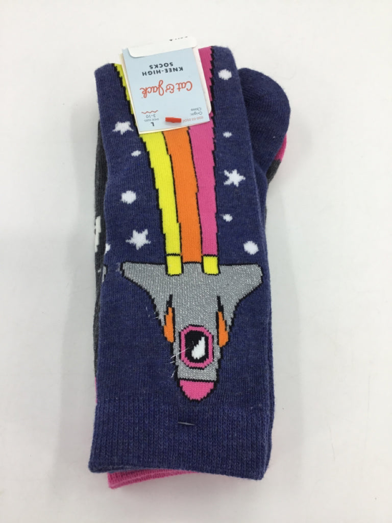 Cat & Jack Child Size 3 Youth Blue Socks - girls