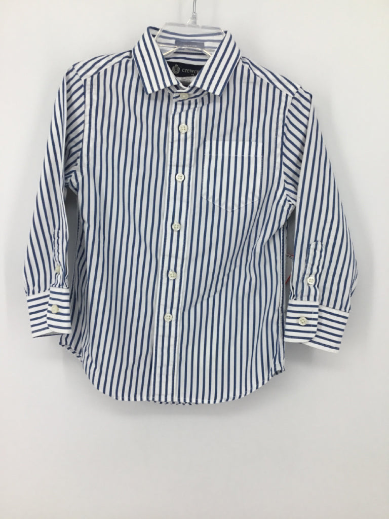 Crewcuts Child Size 3 Blue Stripe Shirt - boys