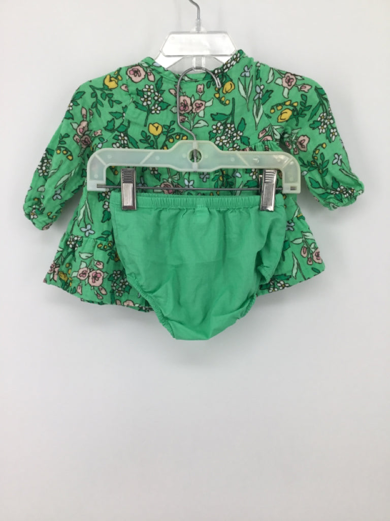 Cat & Jack Child Size 3-6 Months Green Dress - girls