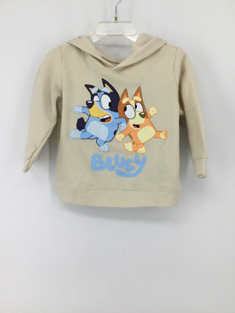 Bluey Child Size 18-24 Months Tan Character Sweatshirt - boys