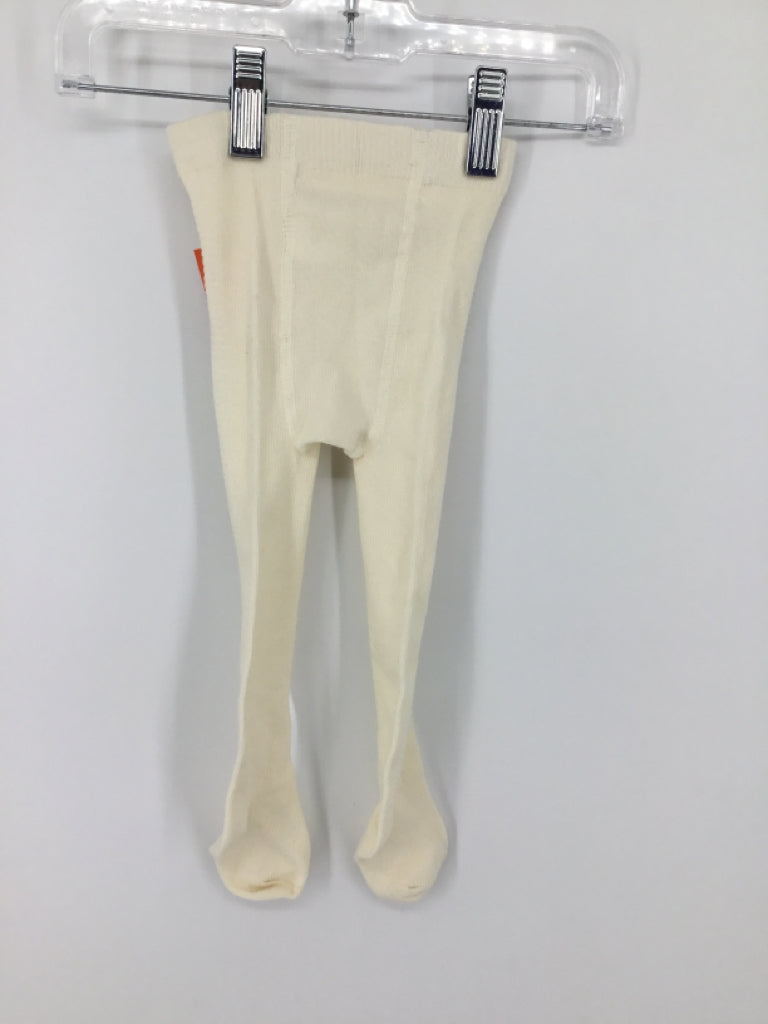 brandless Child Size 3-6 Months Cream Tights - girls