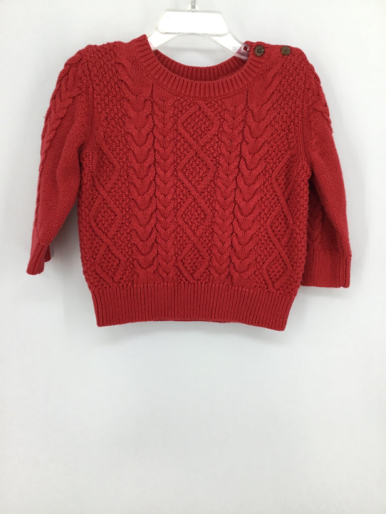 Baby Gap Child Size 12-18 Months Red Solid Sweater - boys