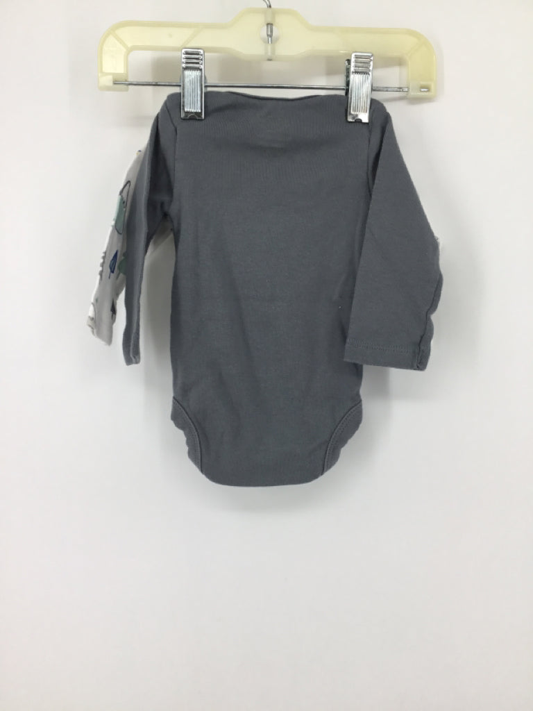 cloud island Child Size Newborn Gray Onesie