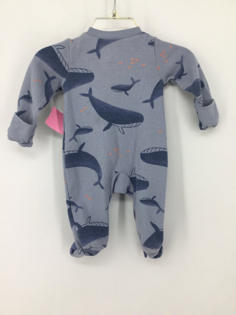 Just One You Made by Carters Child Size Newborn Blue Sleepers