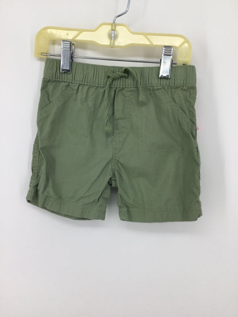 First Impressions Child Size 24 Months Green Solid Shorts - boys