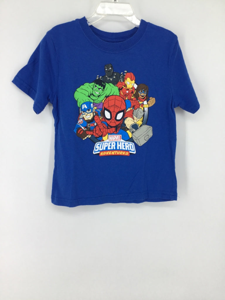 Marvel Child Size 4 Blue Character T-shirt - boys
