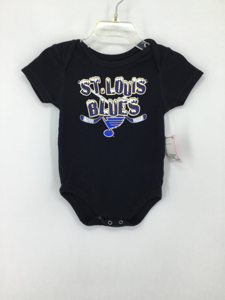 NHL Child Size 12 Months Black Onesie