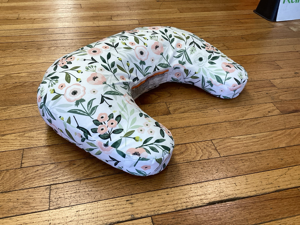 Boppy White Print Nursing Pillow