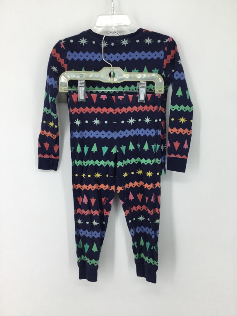primary Child Size 4 Blue Christmas Pajamas