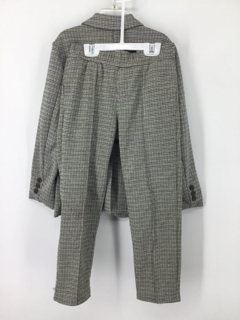 Cat & Jack Child Size 6 Black Plaid Suit - boys