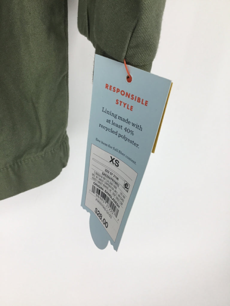 Cat & Jack Child Size 5 Green Jacket - girls