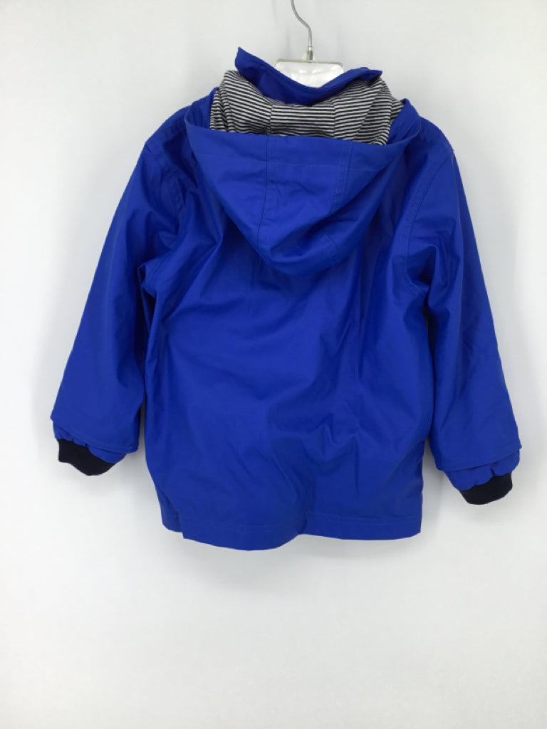 Petit Bateau Child Size 4 Blue Solid Raincoat - boys