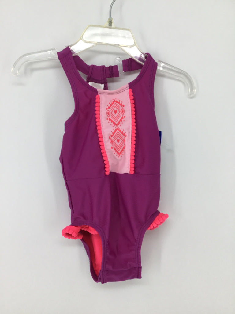 Cat & Jack Child Size 12 Months Purple Swimwear - girls