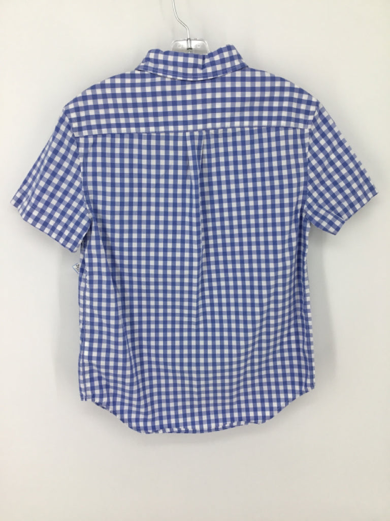 Crewcuts Child Size 10 Blue Gingham Shirt - boys