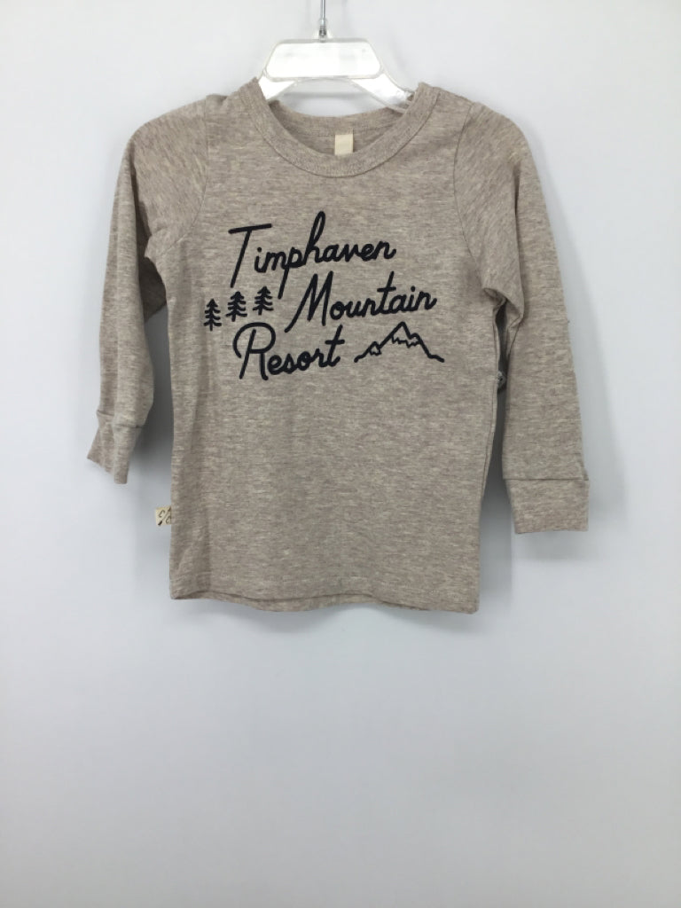 Childhoods Child Size 2 Tan screen printed T-shirt - boys