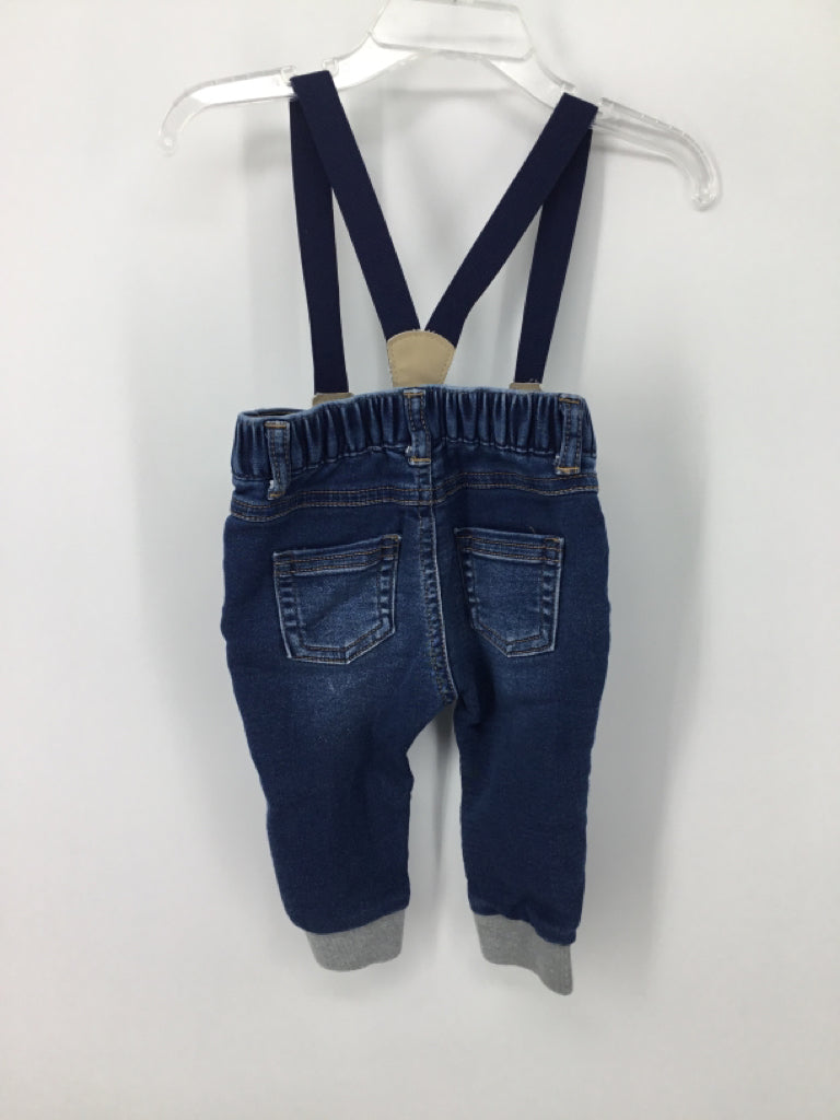 Cat & Jack Child Size 3-6 Months Blue Solid Jeans - boys