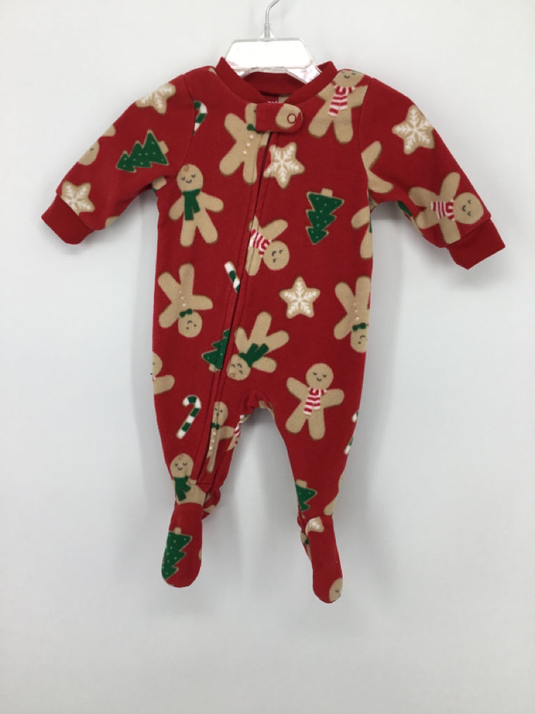 Child of Mine Child Size 0-3 Months Red Christmas Sleeper