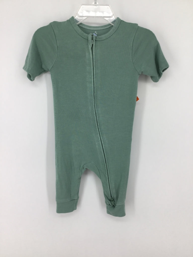 cloud island Child Size 3-6 Months Green Solid Pajamas - boys