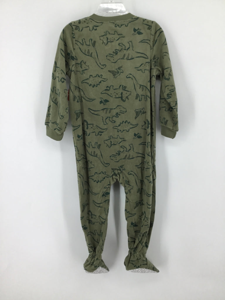 Carter's Child Size 3 Toddler Green Sleepers