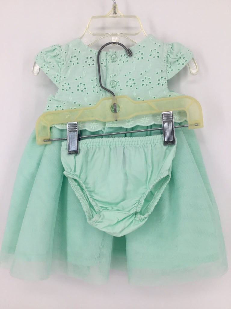 Just One You Made by Carters Child Size 3 Months Green Dress - girls
