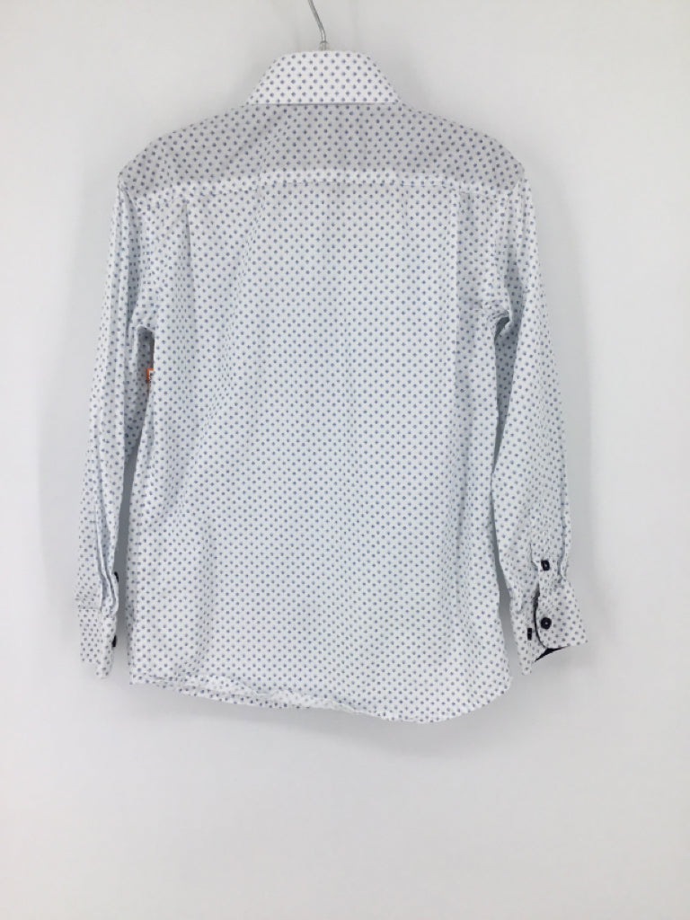 Isaac Mizrahi Child Size 6 Blue Print Shirt - boys