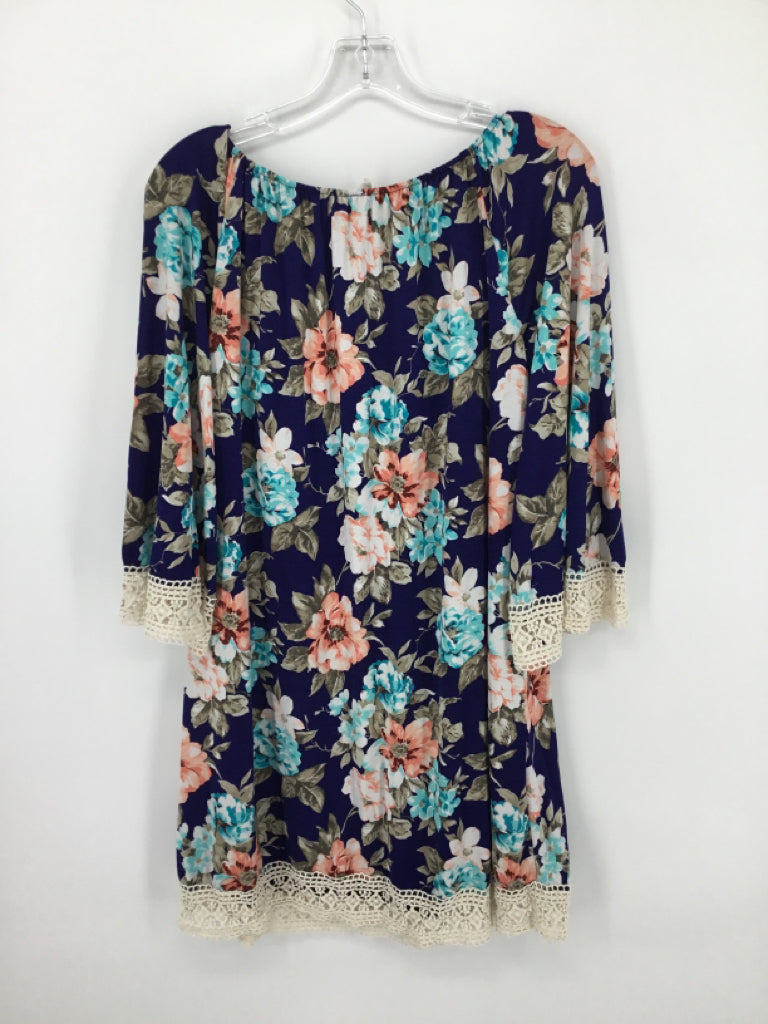 Pink Blush Size M Poly Blend Dress - Maternity