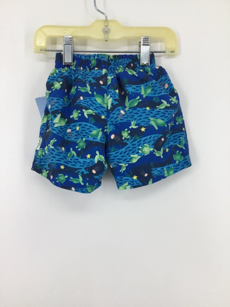 Green Sprouts Child Size 12 Months Blue Print Swimwear - boys