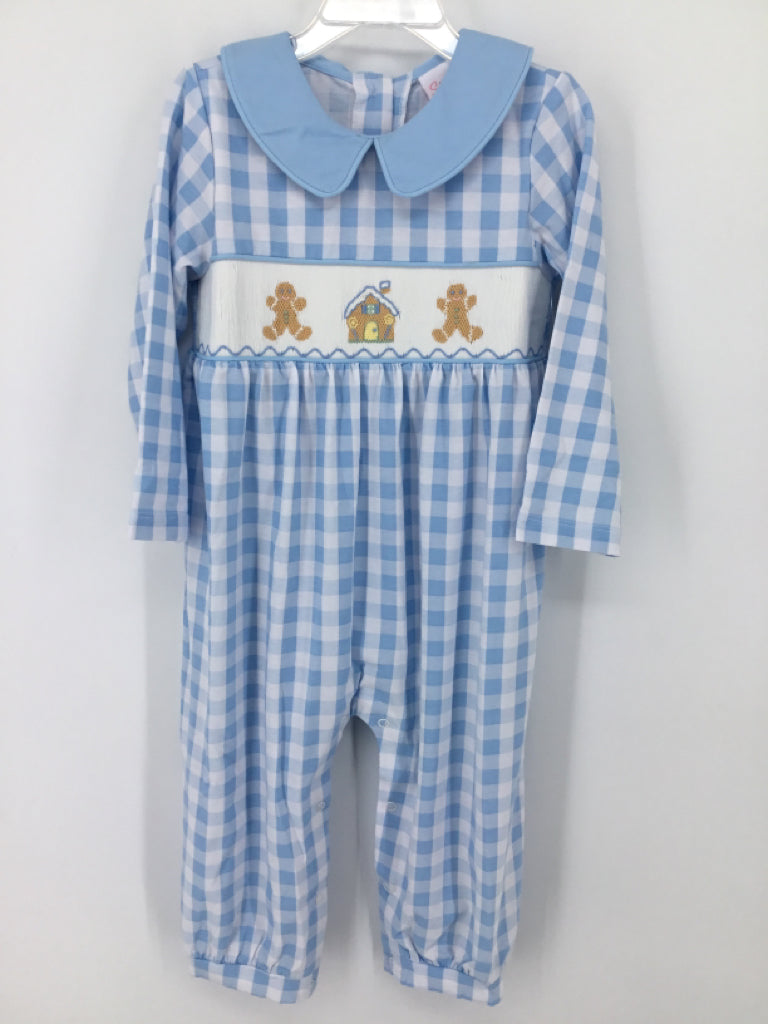 Stitchy Fish Child Size 3 Blue Christmas Outfit