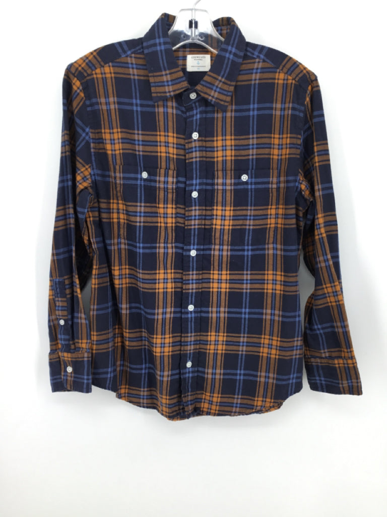 Crewcuts Child Size 10 Blue Plaid Shirt - boys
