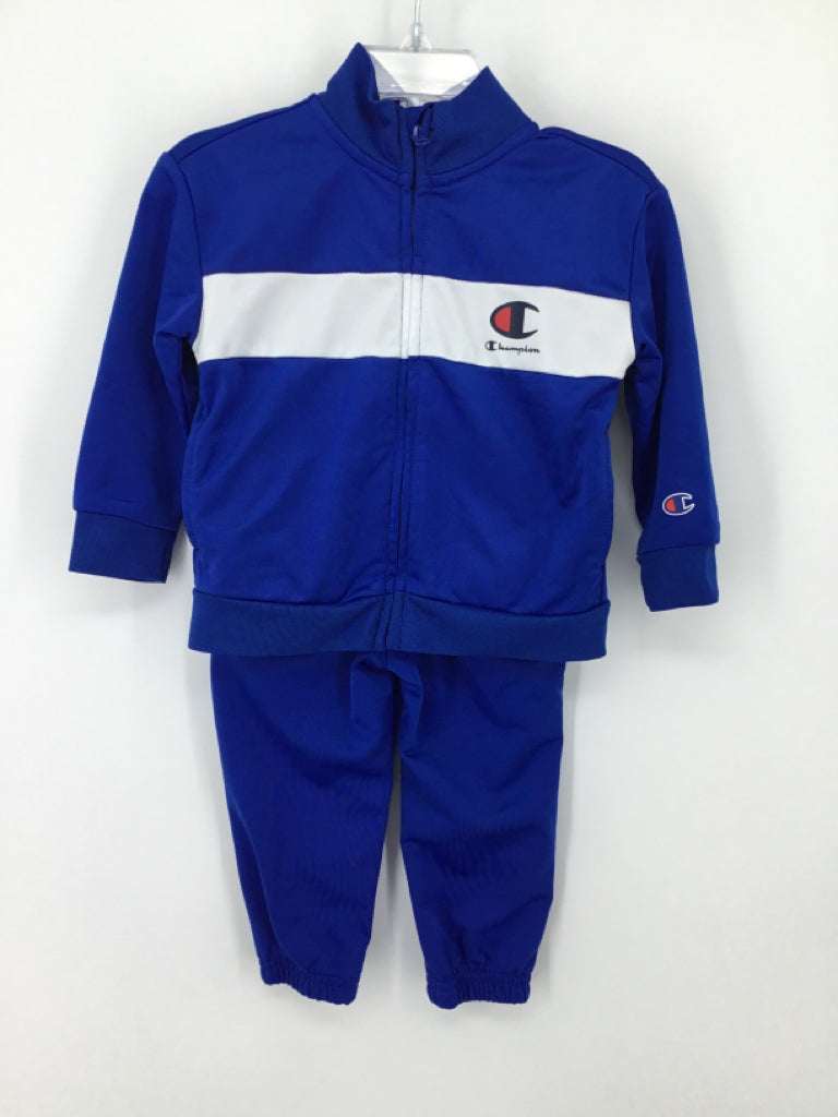 Champion Child Size 18 Months Blue Solid Outfit - boys