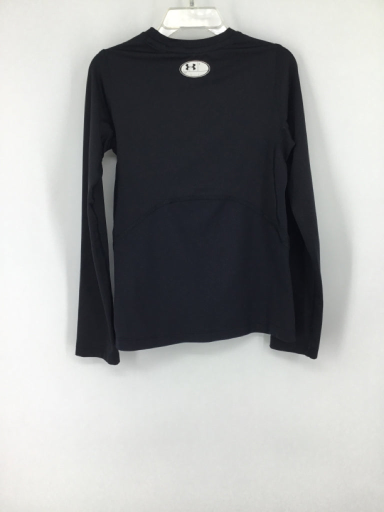Under Armour Child Size 8 Black Solid Shirt - boys