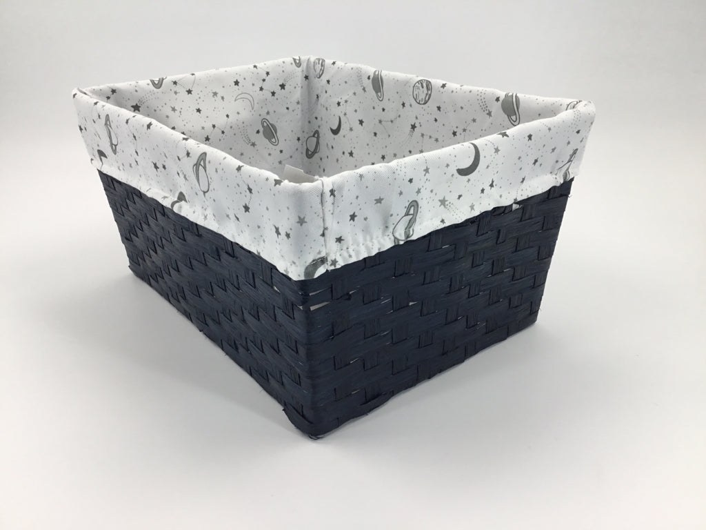 Space Themed Cotten Lined Storage Basket