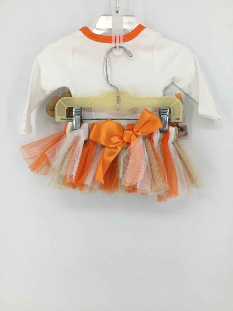Baby Essentials Child Size 3 Months Orange Halloween Outfit