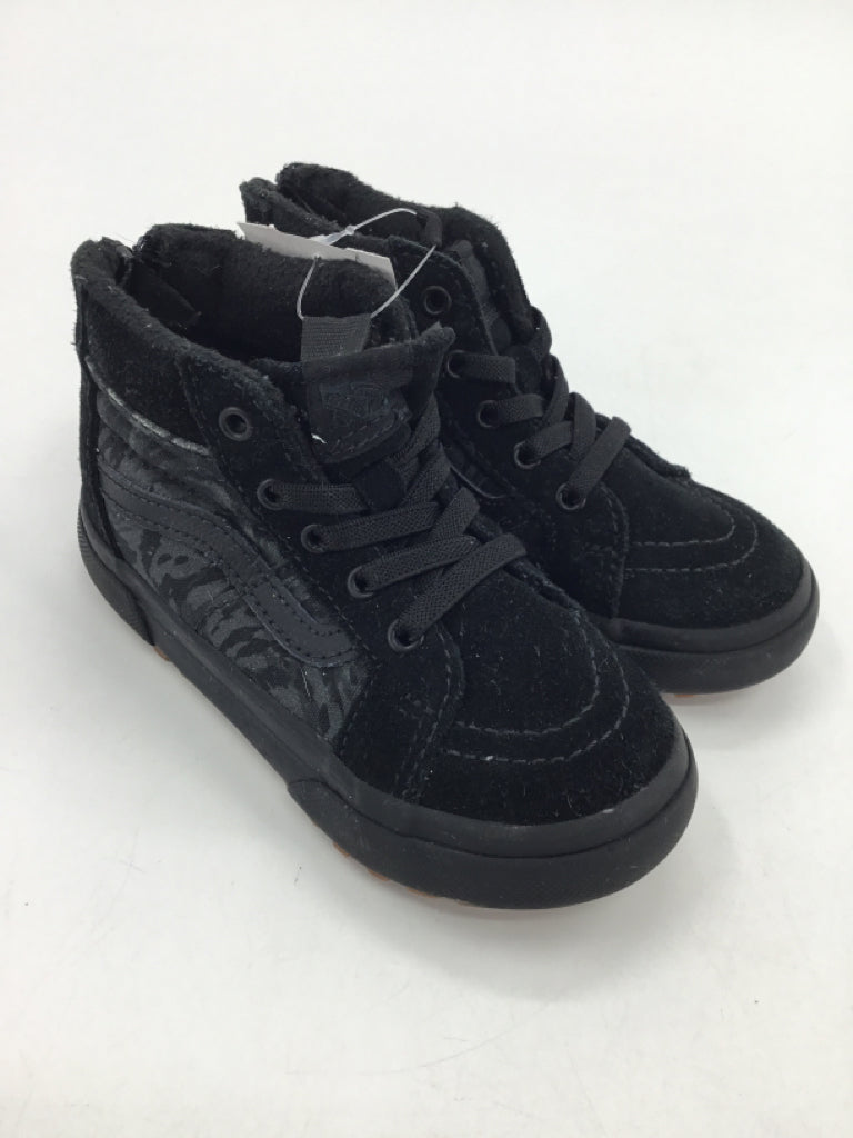 Vans Child Size 8 Toddler Black Sneakers