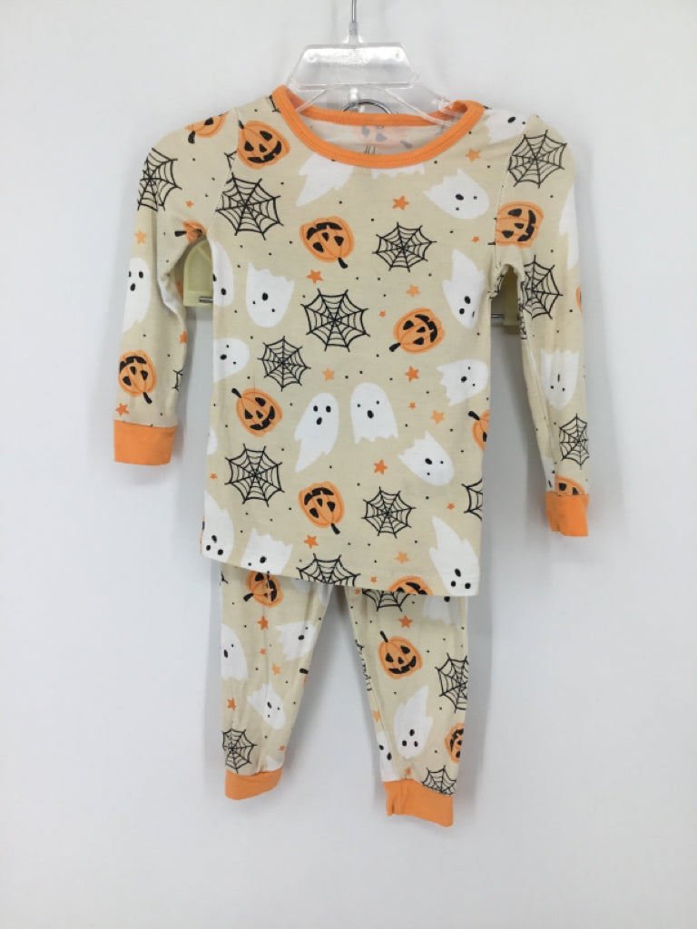 Milkberry Child Size 12 Months Orange Halloween Pajamas