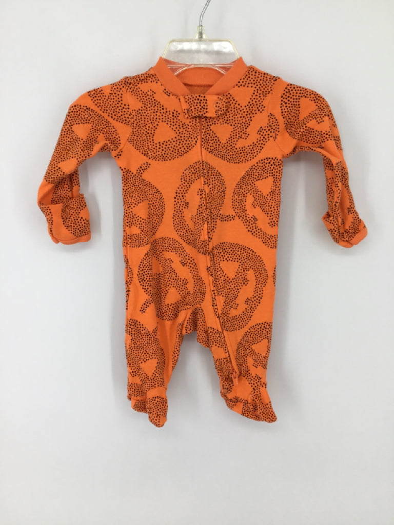 Carter's Child Size Newborn Orange Halloween Sleeper