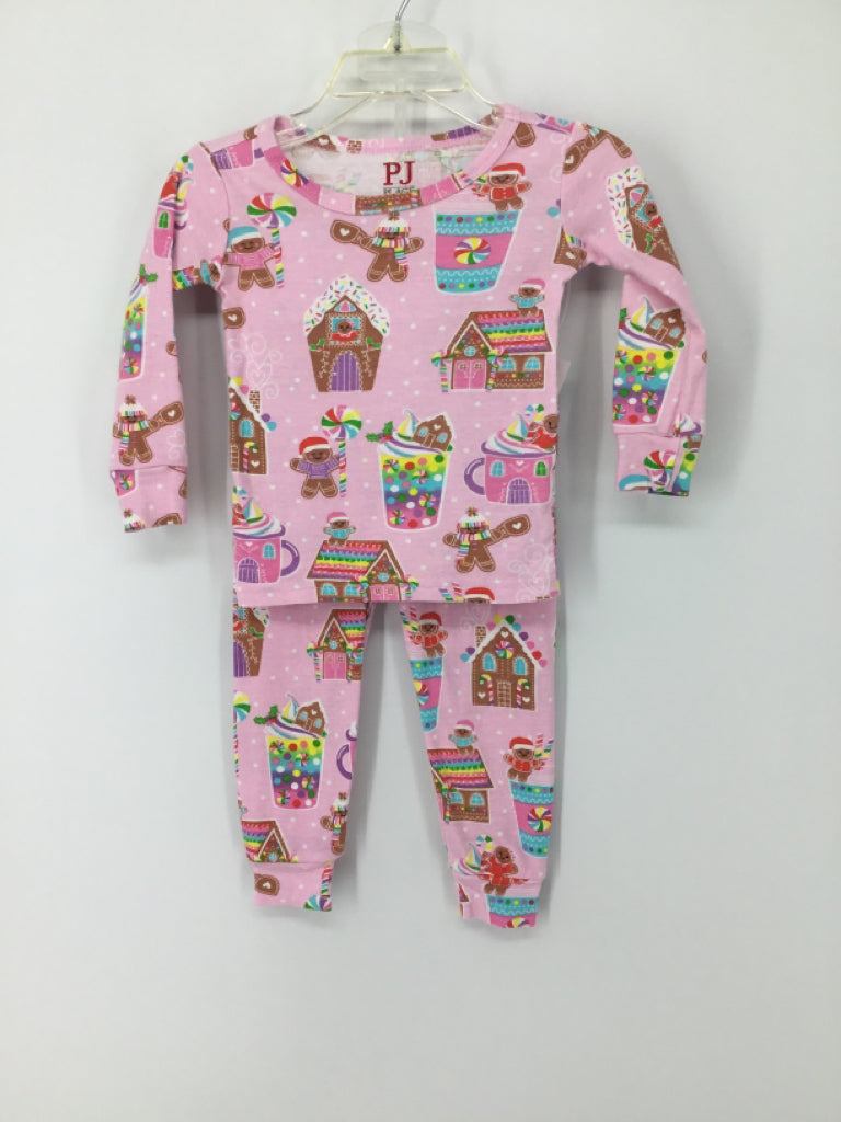 Childrens Place Child Size 9-12 Months Pink Christmas Pajamas