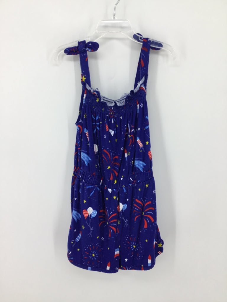 Play by Little Sleepies Child Size 7 Blue Stars & Stripes Outfit