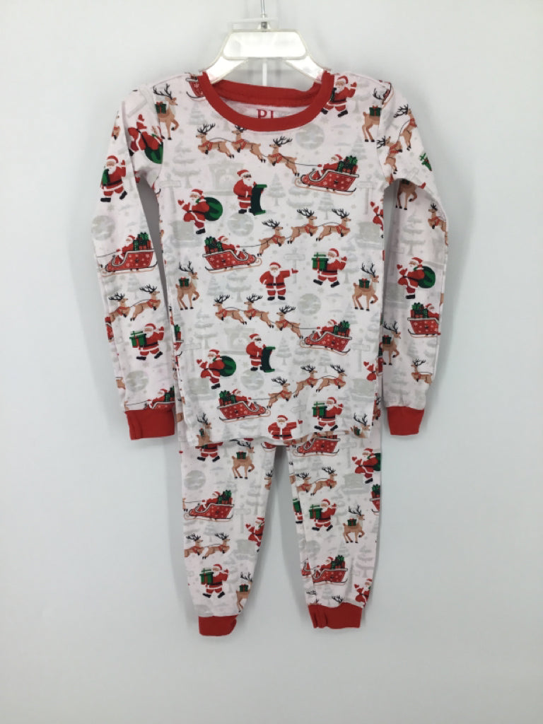 Childrens Place Child Size 4 Red Christmas Pajamas
