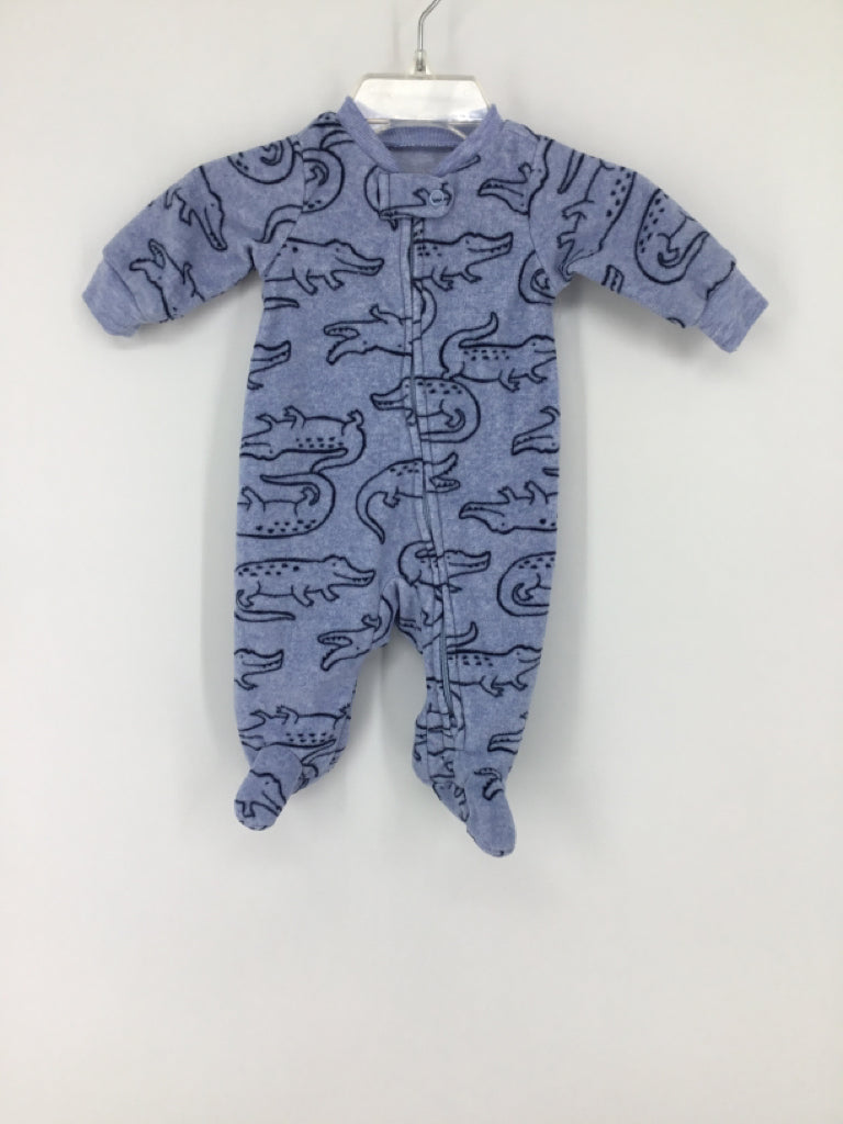 Simple Joys made by Carters Child Size Newborn Blue Sleepers
