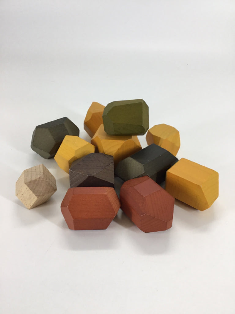 Earth Toned Wooden Blocks
