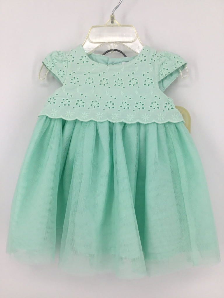Just One You Made by Carters Child Size 3 Months Green Dress - girls