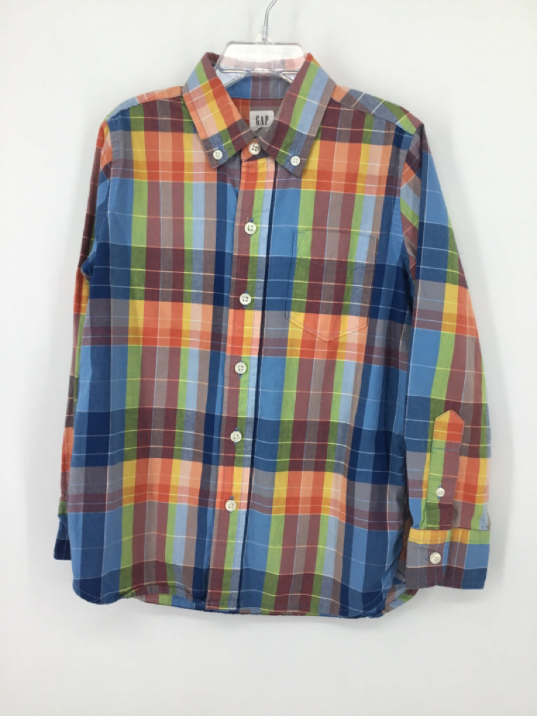 Gap Kids Child Size 6 Multi-Color Plaid Shirt - boys