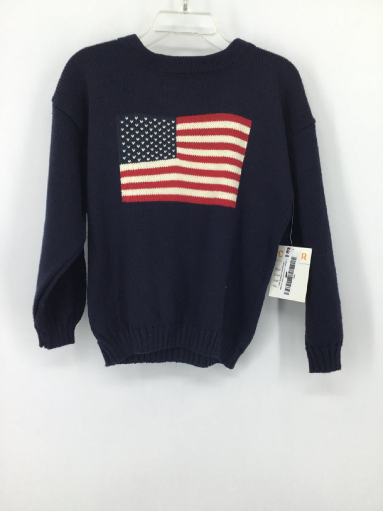 Claver Child Size 6 Navy Solid Sweater - boys