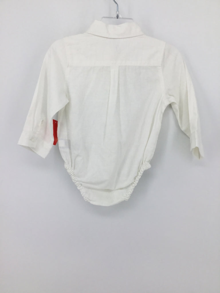Janie and Jack Child Size 12-18 Months White Onesie