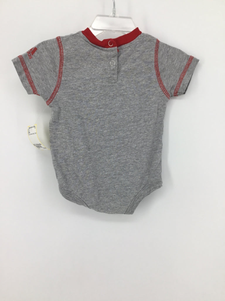 Adidas Child Size 3-6 Months Gray Onesie