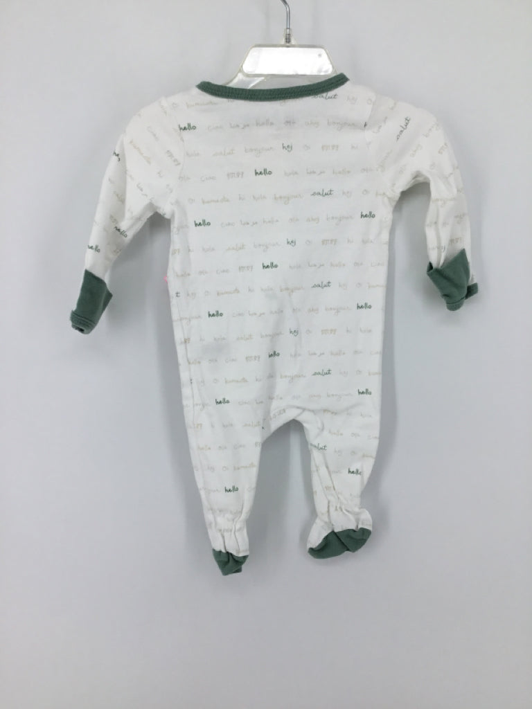 cloud island Child Size 0-3 Months Green Sleepers