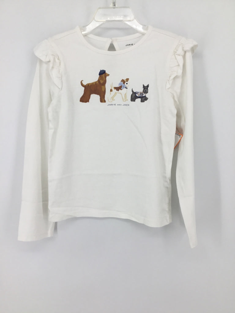 Janie and Jack Child Size 7 White Shirt - girls